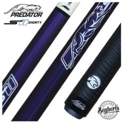 Predator Sport Shorty / Junior Purple Sport Wrap Pool Cue - SPOJUNPURSW